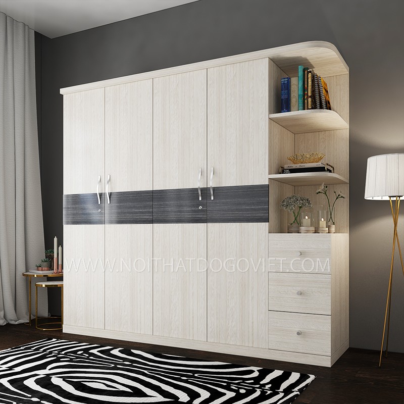 Tủ quần áo MDF 110 (1m8 x 2m6)